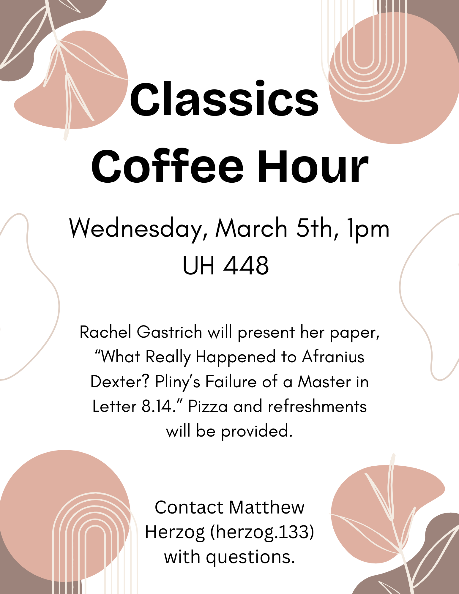 Coffee Hour Poster