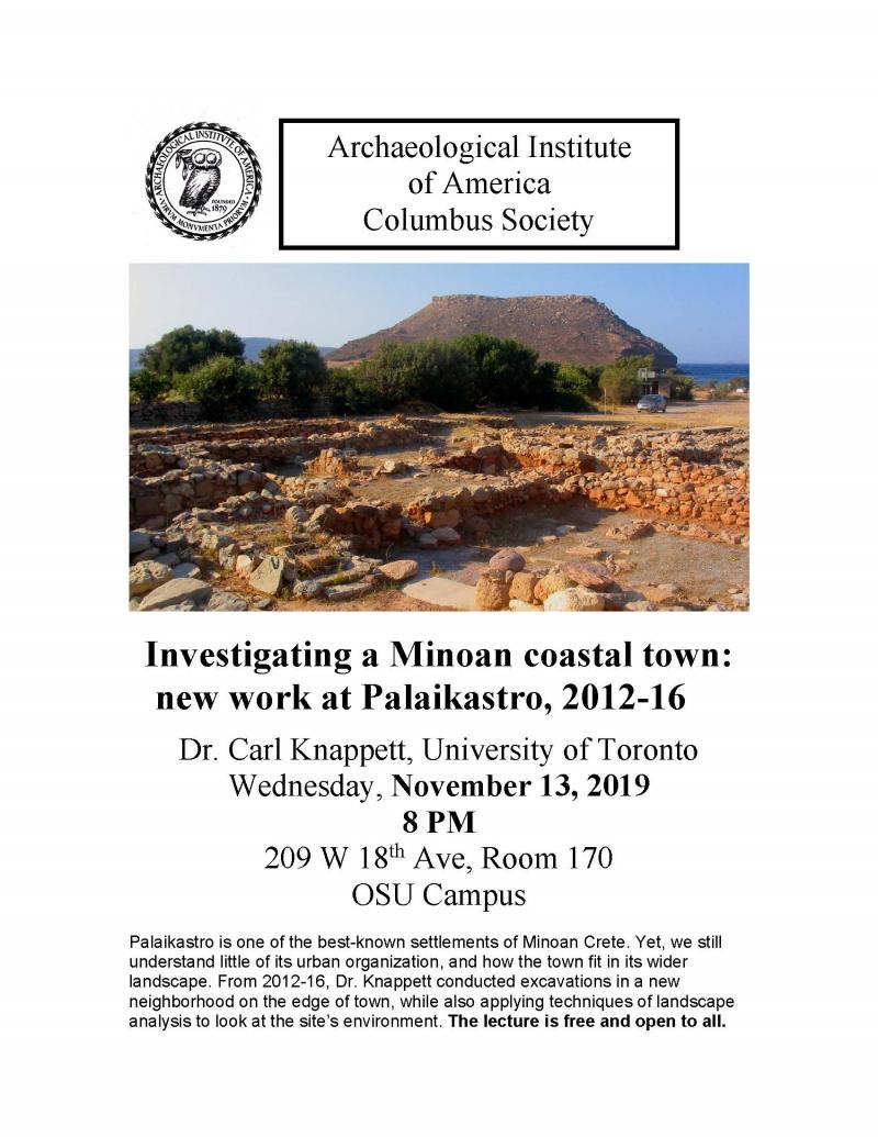 Poster for AIA Lecture on 11/13/2019