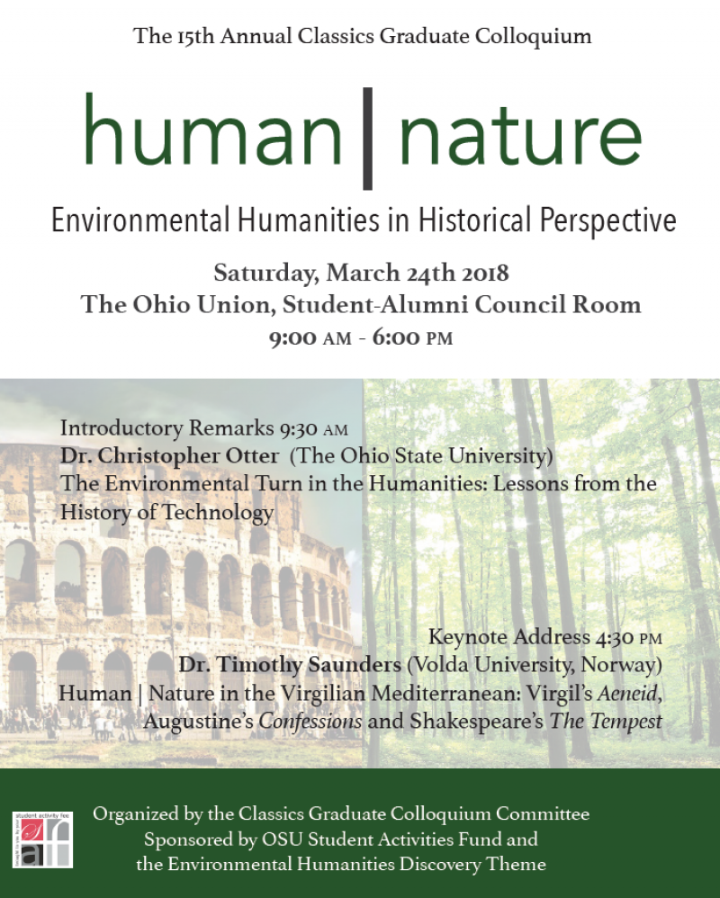 Poster for Human Nature Colloquium