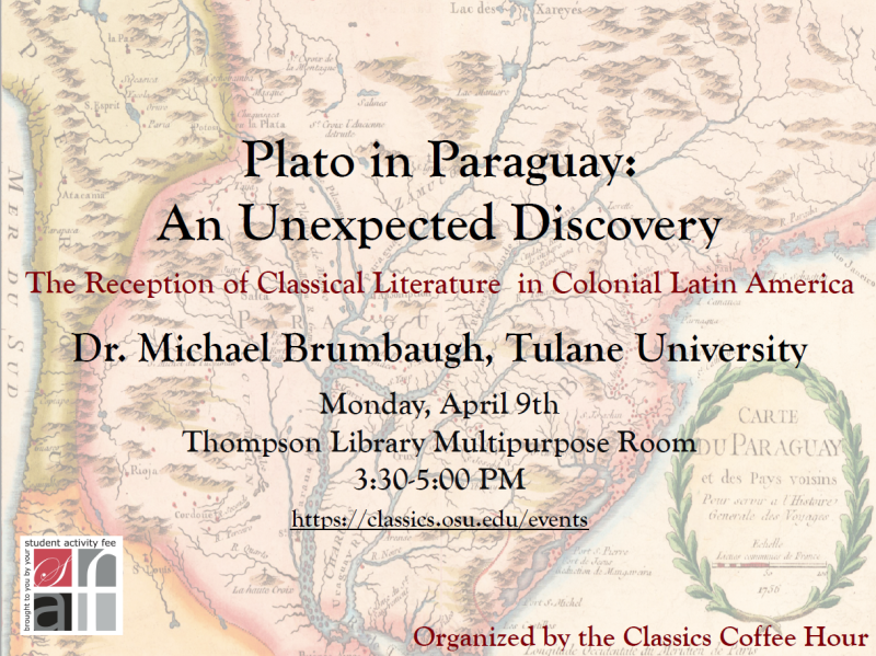 Poster for Plato in Paraguay Talk