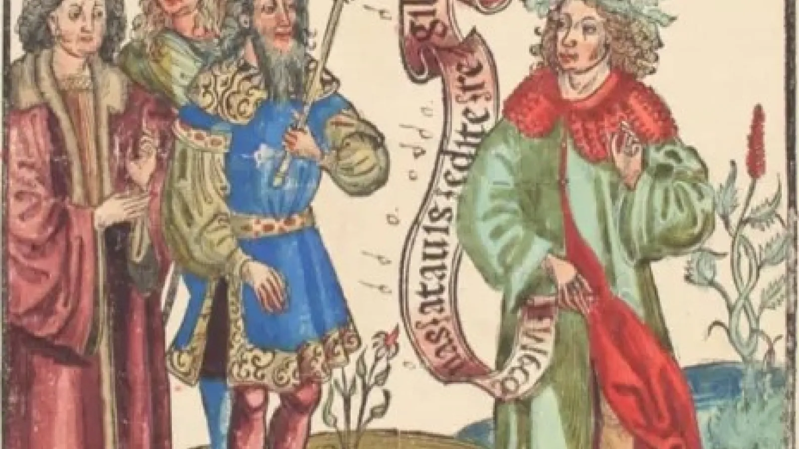 Image from a Renaissance edition of Horace, 1498