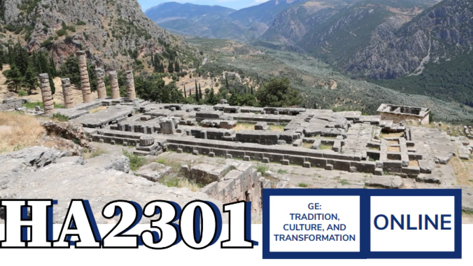 HA2301: GE Tradition, Culture and Transformation, Online course