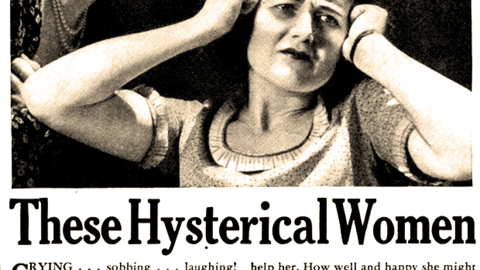 image of hysterial women