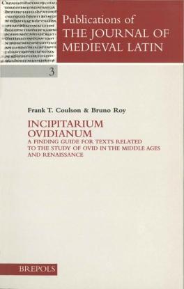 Book Cover: Incipitarium Ovidianum