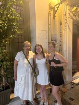 Litsa Kozyris with Alexandra and Victoria A. Metsika