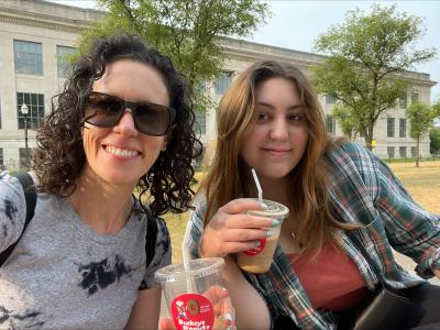 Picture of Caroline Redder and friend