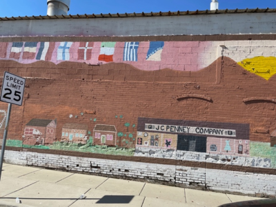 Mural on museum exterior