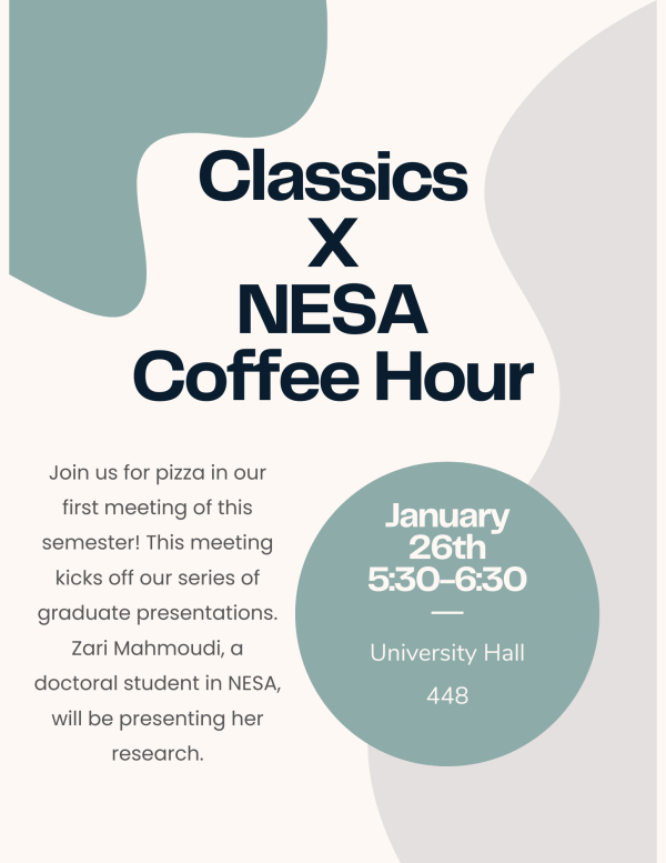 Event flyer for 1/26/2024 Coffee Hour
