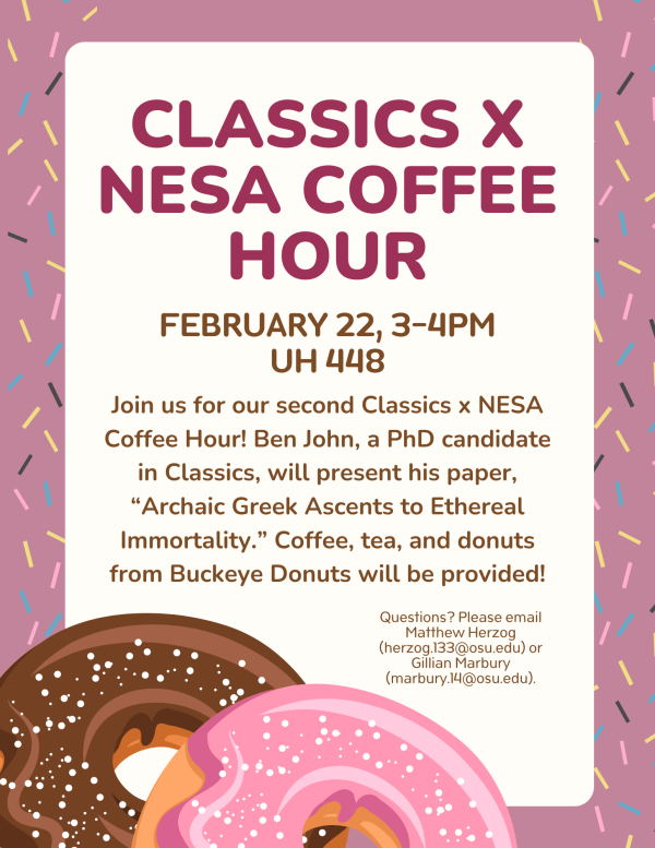 Event flyer for 2/22/2024 Coffee Hour