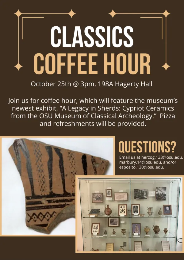 Event flyer for 10/25/2024 Coffee Hour