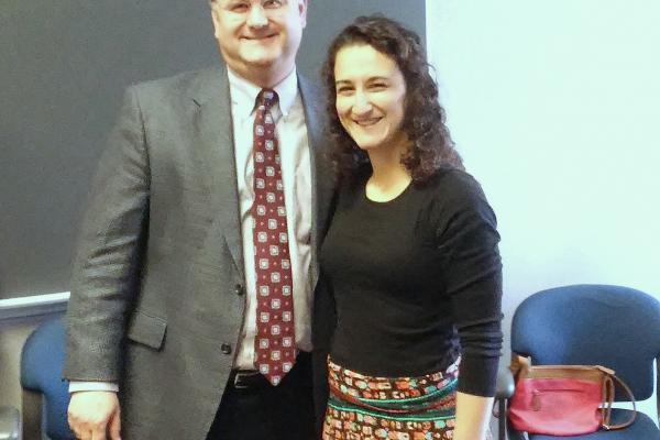 Professor Harrill and Laura Tringali