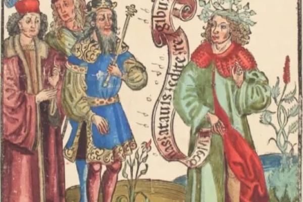Image from a Renaissance edition of Horace, 1498