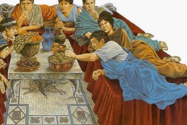 Roman People Eating