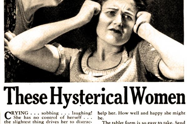 image of hysterial women