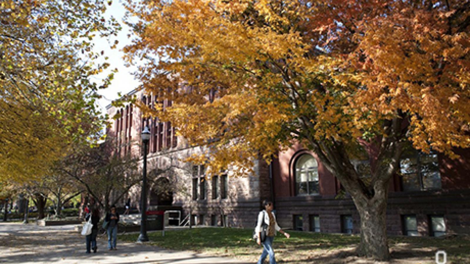 Academic Building on the Ohio State Oval in Autumn